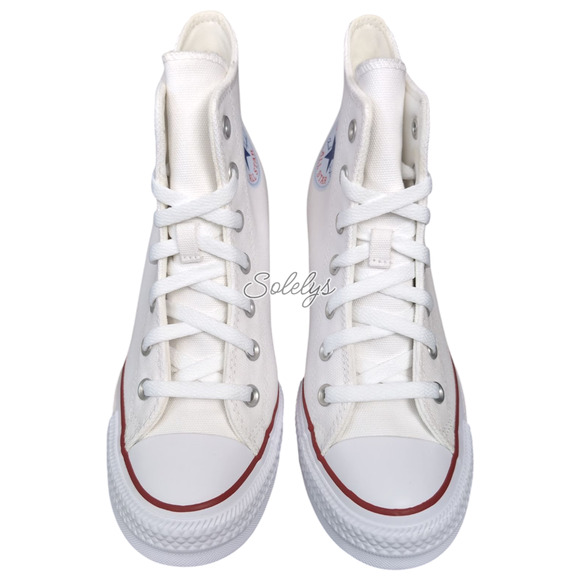 Converse Chuck Taylor All Star Hidden Wedge Platform White Sneaker 11 NEW - Picture 2 of 11